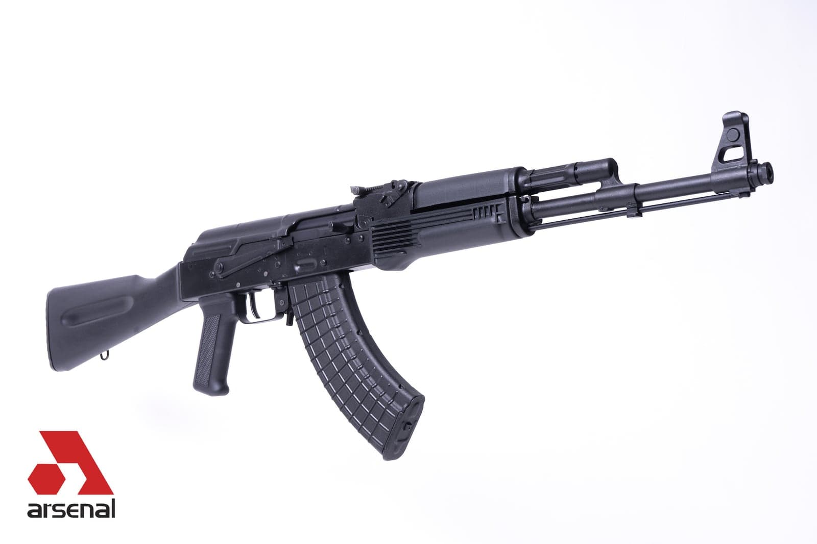 SLR107R rifle, right side quarter view on a white background