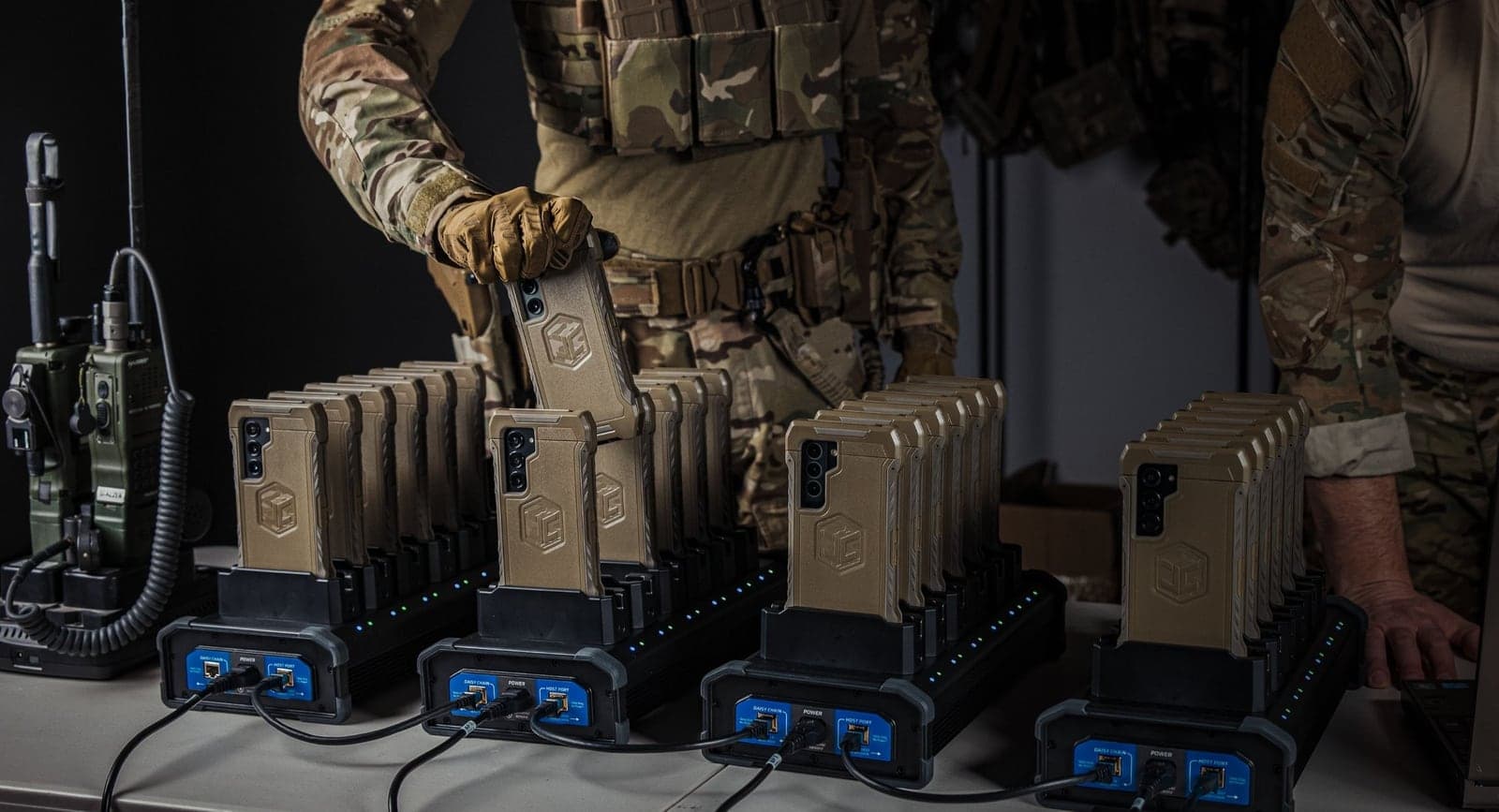 Ruggedised end-user device running ATAK in a field environment