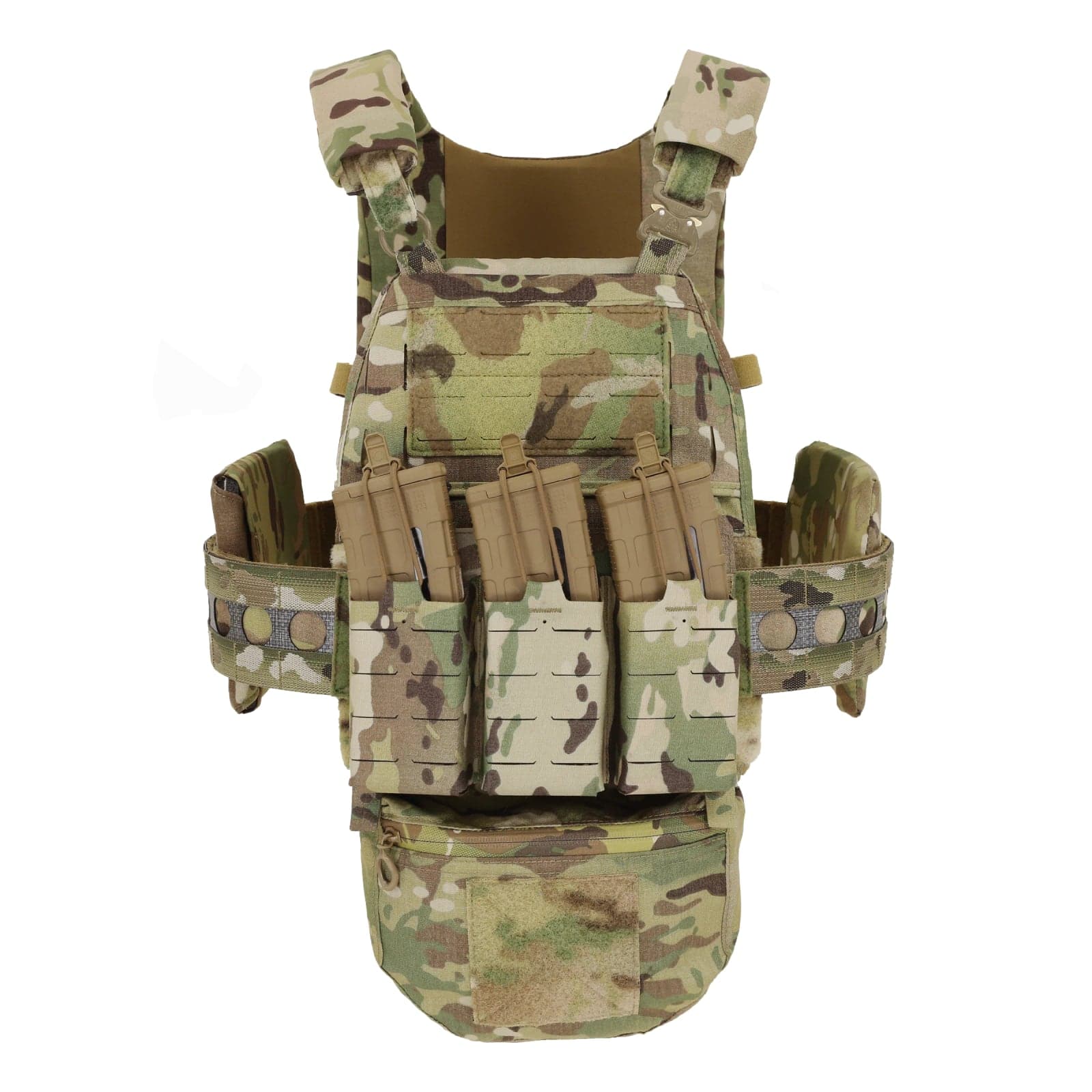 FCPC V5 fitted with a 3AC assault cummerbund, side plate pockets and magazine pouches