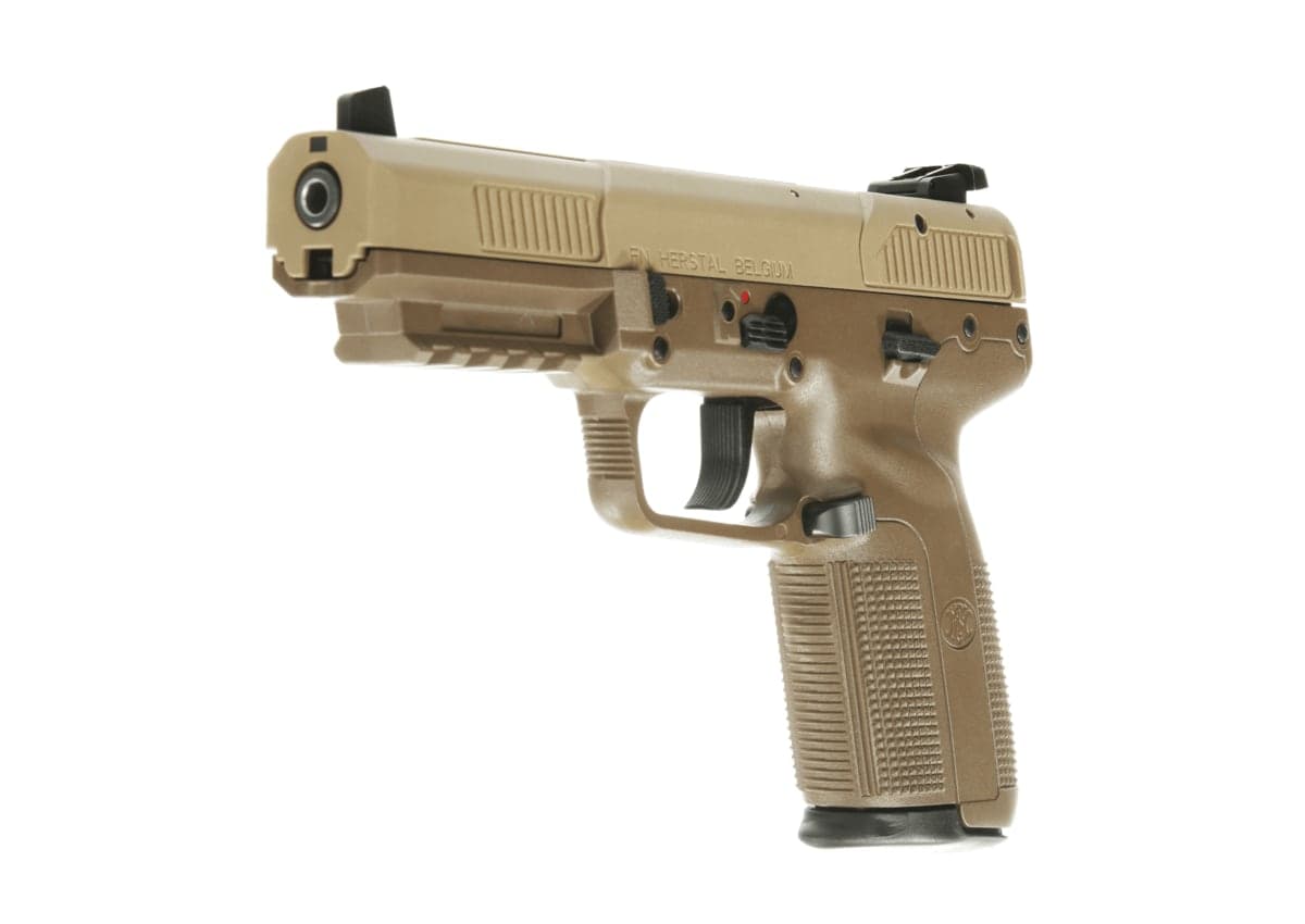 Flat dark earth FN Five-seveN seen from the front left