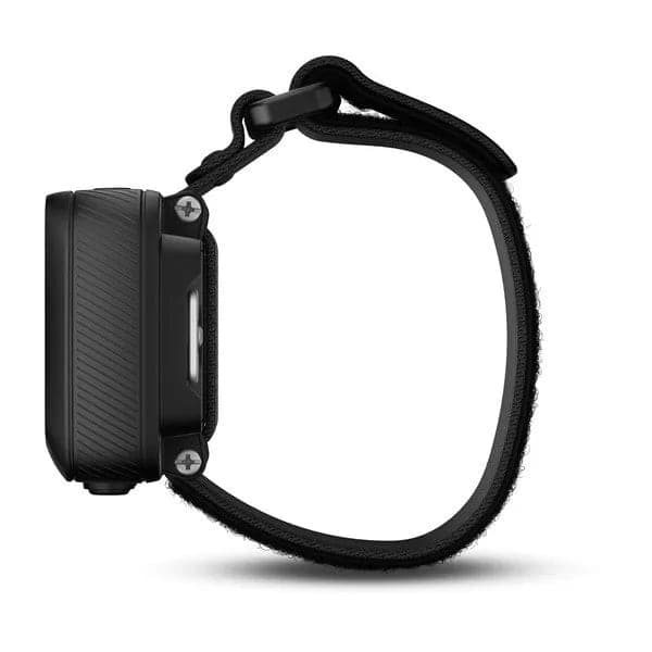 Side profile of the Foretrex 701 on its hook and loop strap