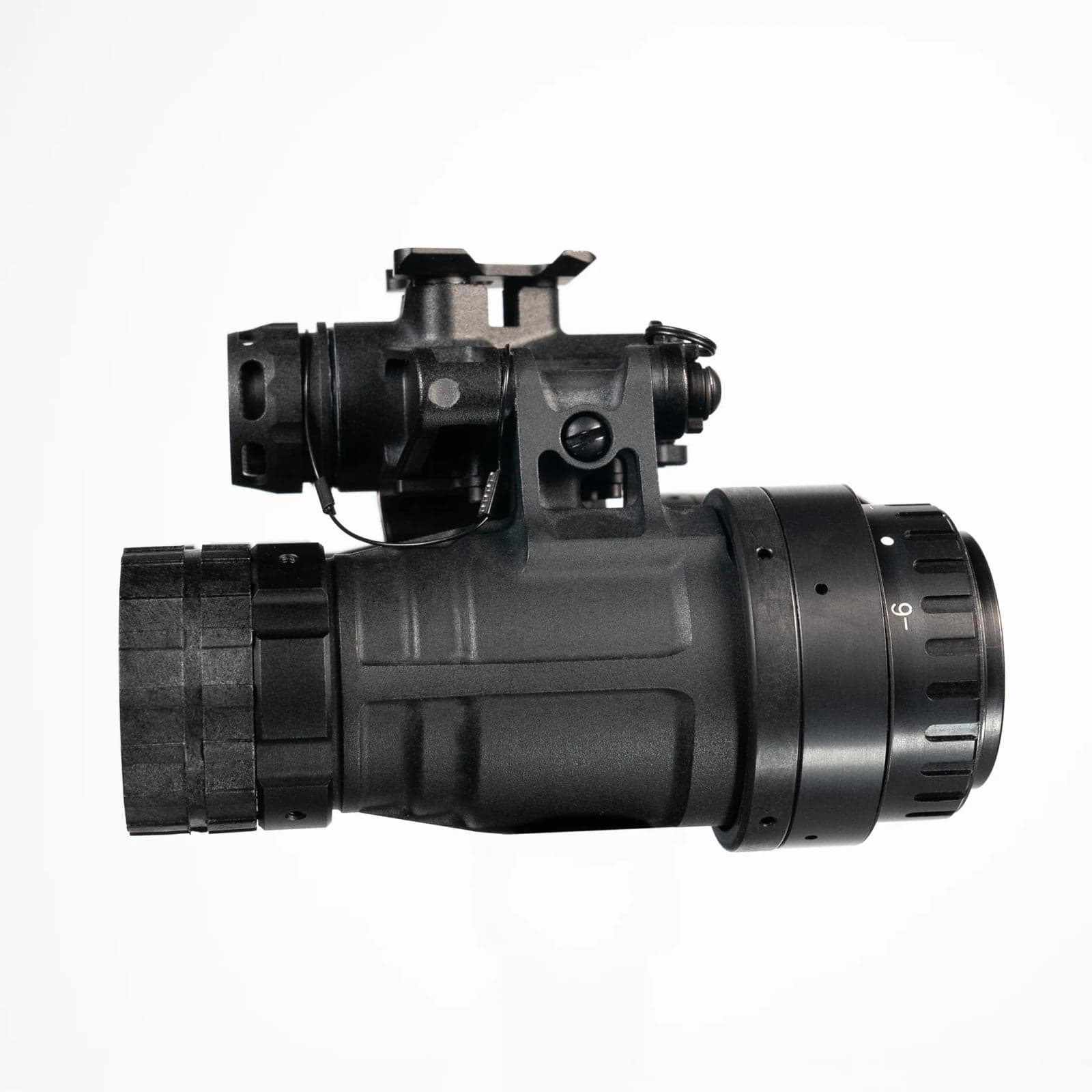 Katana Ruggedized binocular in black, side profile