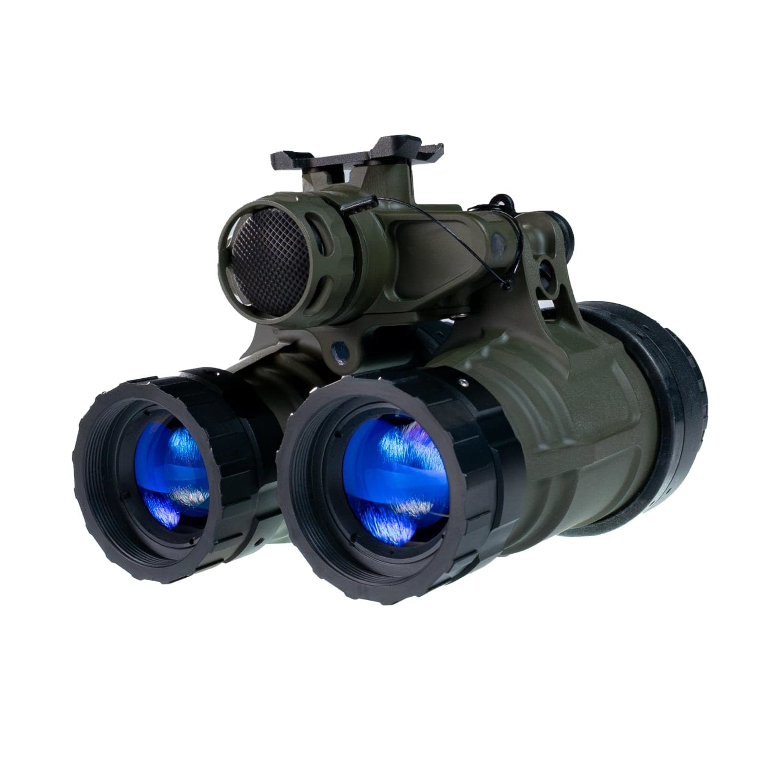 Katana Ruggedized binocular in OD Green, front view