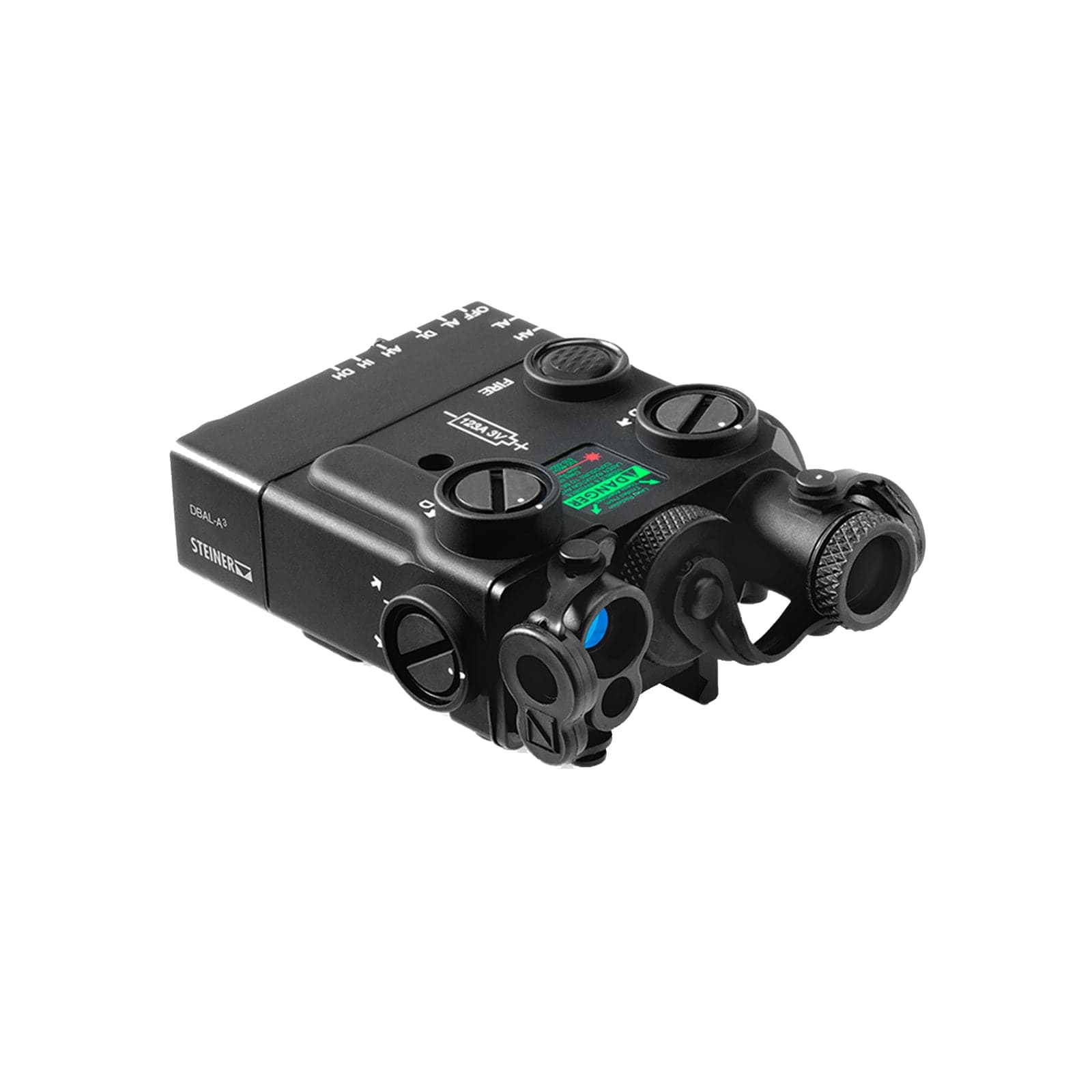 DBAL-A3 in black, rear three-quarter view showing controls and adjusters