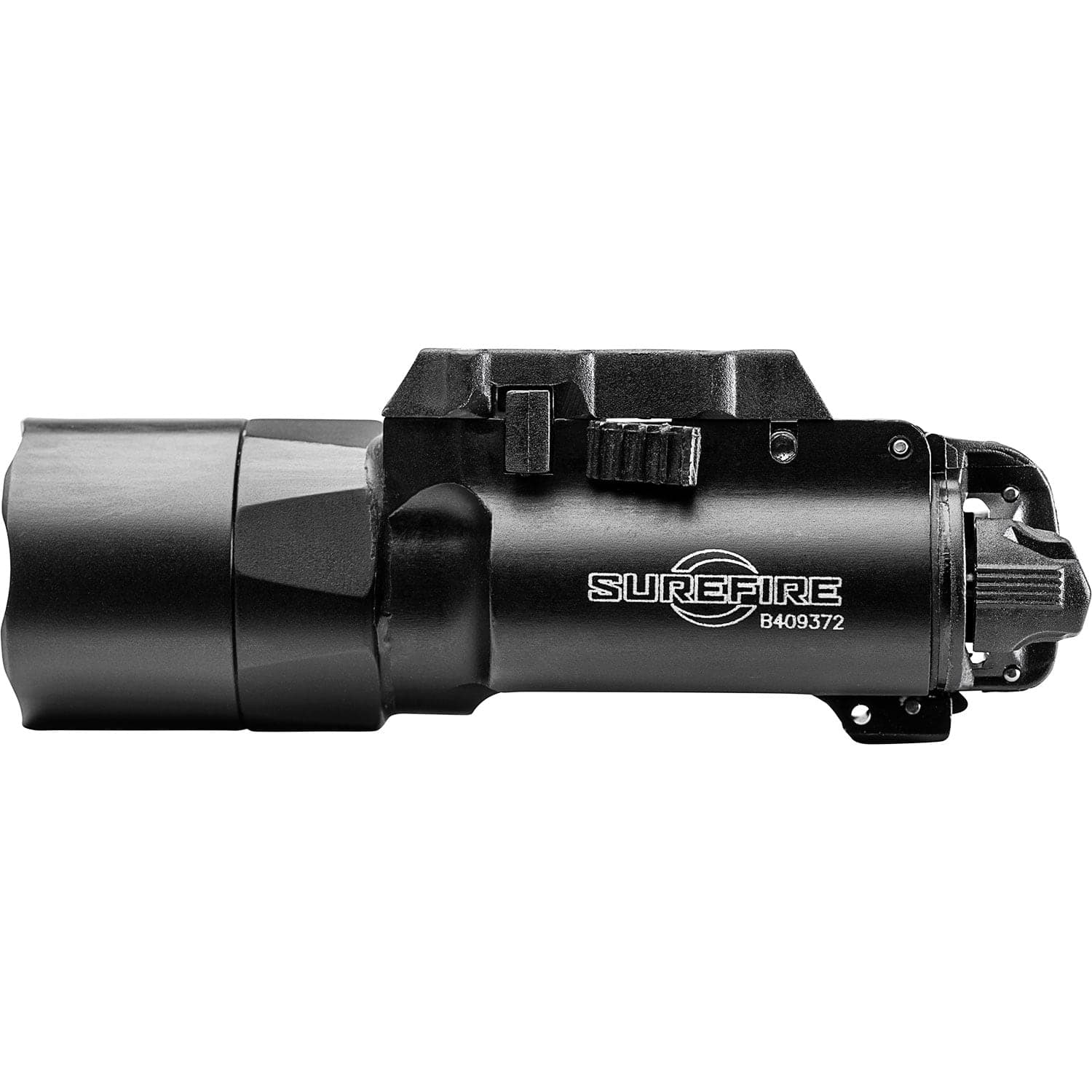 Black SureFire X300U-A WeaponLight, left side profile