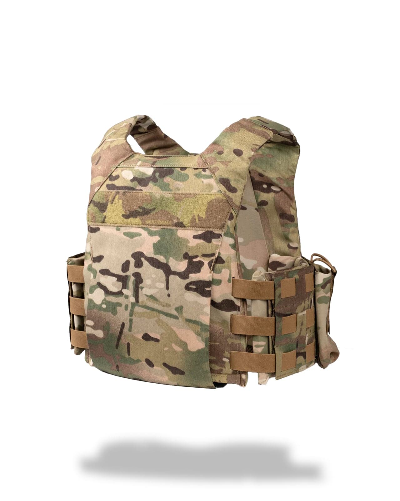 MultiCam E-MBAV plate carrier with elastic cummerbund, rear view