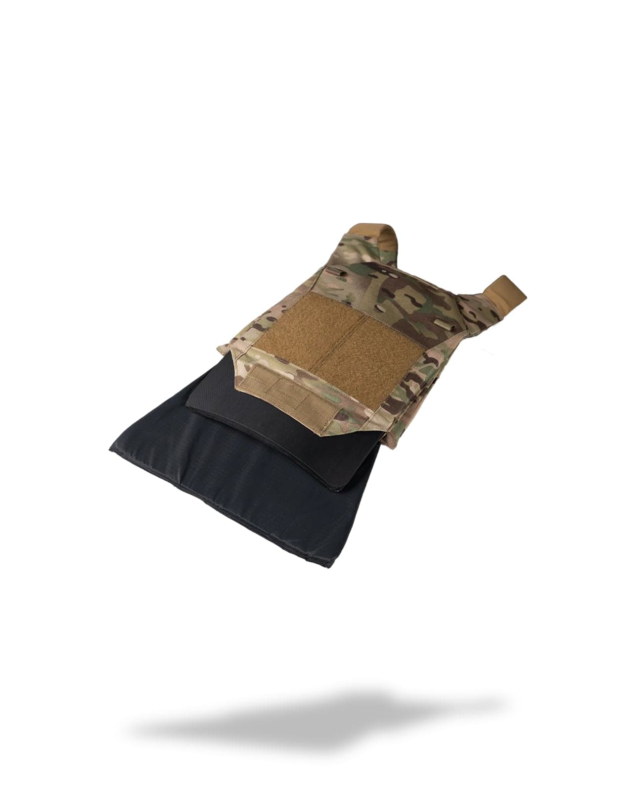 E-MBAV plate bag opened to show a soft armor insert behind the plate pocket